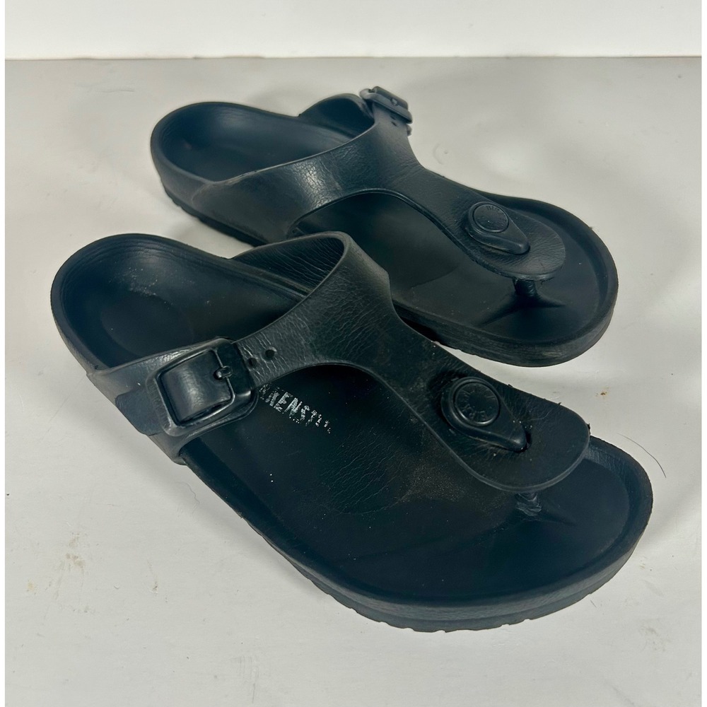 Birkenstock Gizeh EVA Black Thong Sandals Kids Size US 2 EU 33 Waterproof
